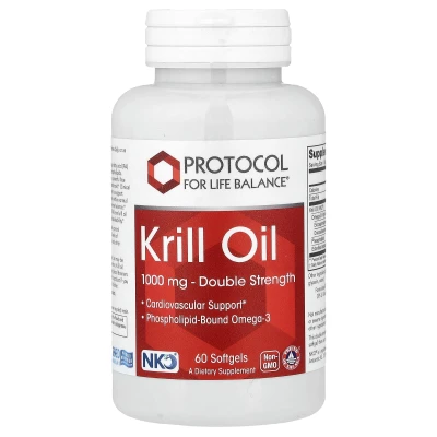 Protocol for Life Balance - Krill Oil | 60 Softgels (1 | 000 mg per Softgel)