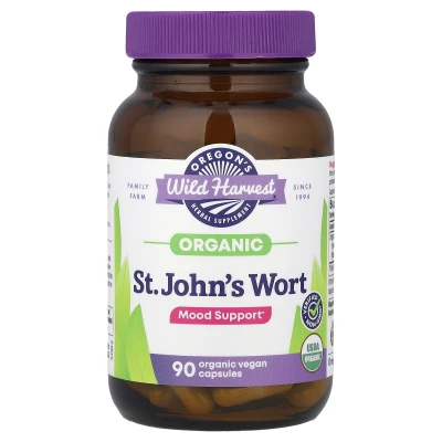 Oregon's Wild Harvest - Organic St. John's Wort | 90 Vegan Capsules