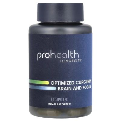 ProHealth Longevity - Optimized Curcumin | Brain and Focus | 60 Capsules