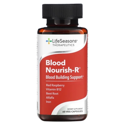 LifeSeasons - Blood Nourish-R | Blood Building Support | 60 Veg Capsules