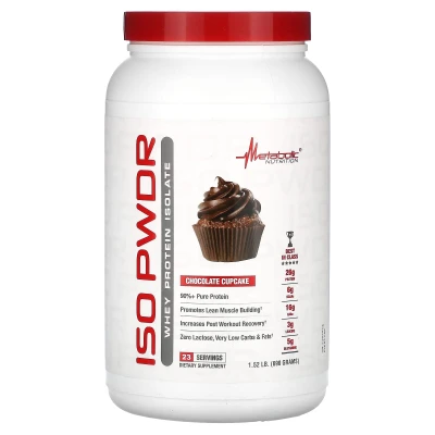 Metabolic Nutrition - ISOpwdr | Whey Protein Isolate | Chocolate Cupcake | 1.52 lb (690 g)