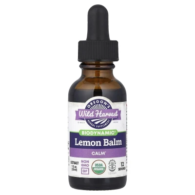 Oregon's Wild Harvest - Biodynamic® | Lemon Balm | Calm | 1 fl oz (30 ml)