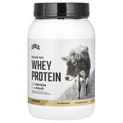 Levels - Grass Fed Whey Protein Powder | Cappuccino | 2 lb (907 g)