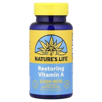 Nature's Life - Vitamin A | 3 | 000 mcg (10 | 000 IU) | 100 Capsules