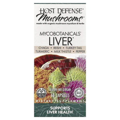 Host Defense - Mushrooms™ | MycoBotanicals® | Liver | 60 Capsules