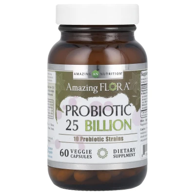 Amazing Nutrition - Amazing Flora™ | Probiotic | 25 Billion | 60 Veggie Capsules