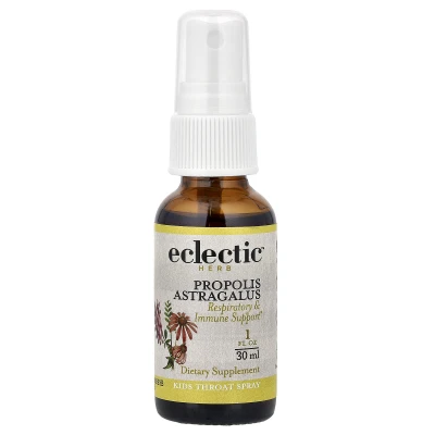 Eclectic Herb - Kid's Throat Spray | Propolis Astragalus | 1 fl oz (30 ml)