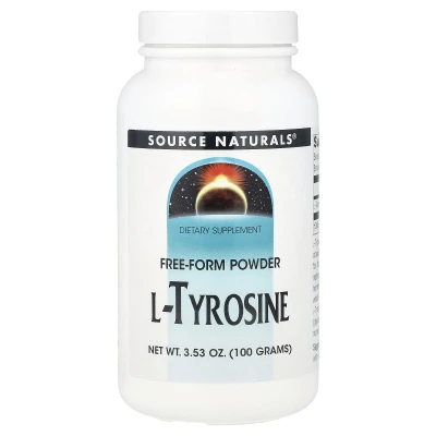 Source Naturals - L-Tyrosine | Free-Form Powder | 3.53 oz (100 g)