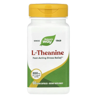 Nature's Way - L-Theanine | 60 Vegan Capsules (100 mg per Capsule)