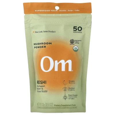 Om Mushrooms - Mushroom Powder | Reishi | 3.5 oz (100 g)