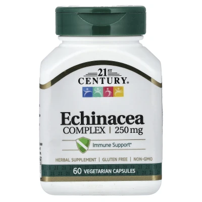 21st Century - Echinacea Complex | 60 Vegetarian Capsules (125 mg per Capsule)