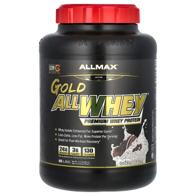 ALLMAX - GOLD ALLWHEY® | Premium Whey Protein | Cookies & Cream | 5 lbs (2.27 kg)