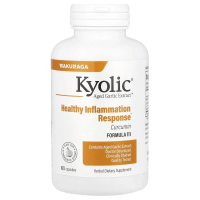 Kyolic - Aged Garlic Extract™ | Curcumin | Formula 111 | 100 Capsules