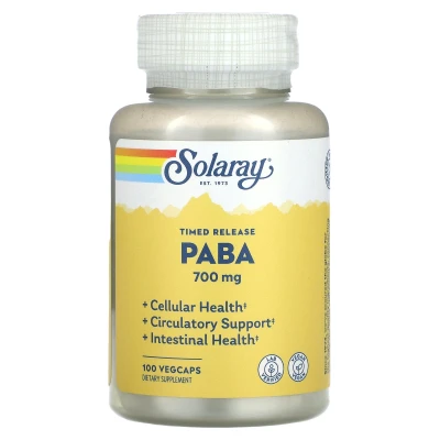 Solaray - Timed Release PABA | 700 mg | 100 VegCaps