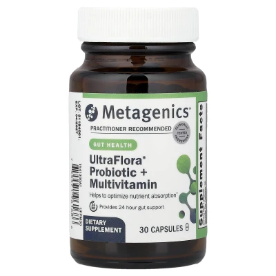 Metagenics - UltraFlora® | Probiotic + Multivitamin | 30 Capsules
