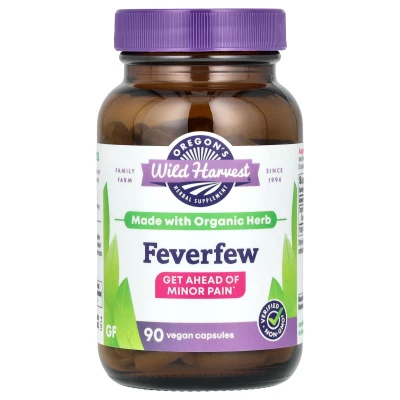 Oregon's Wild Harvest - Feverfew | 90 Vegan Capsules (300 mg per Capsule)