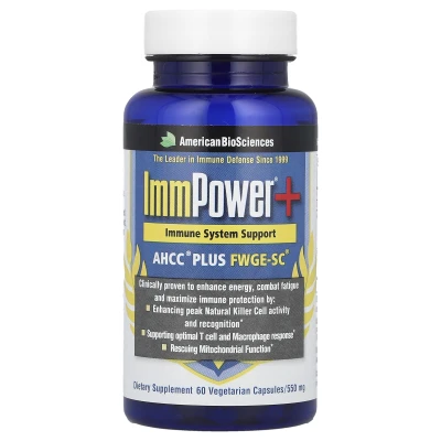 American Biosciences - ImmPower®+ | AHCC® Plus FWGE-SC® | 60 Vegetarian Capsules