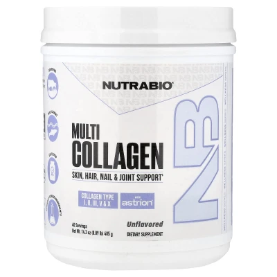 NutraBio - Multi Collagen | Unflavored | 14.2 oz (405 g)
