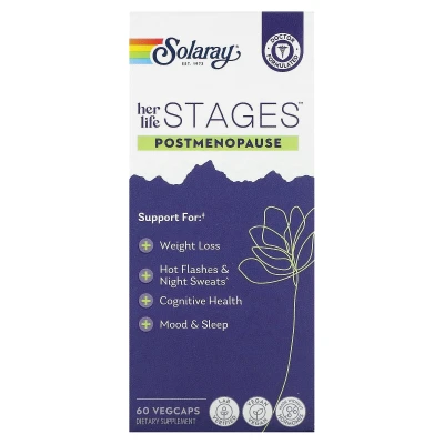 Solaray - Her Life Stages | Postmenopause | 60 VegCaps