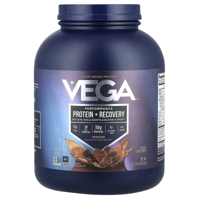 Vega - Plant-Based Protein | Performance Protein + Recovery | Mocha | 4 lb 3.9 oz (1.92 kg)
