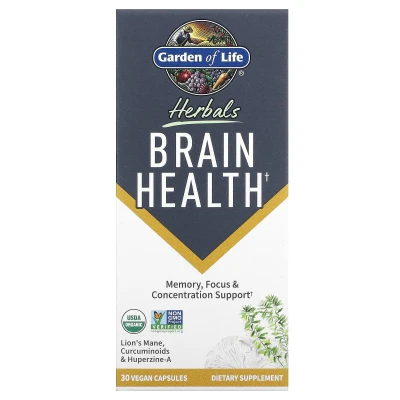 Garden of Life - Herbals | Brain Health | Mint | 30 Vegan Capsules