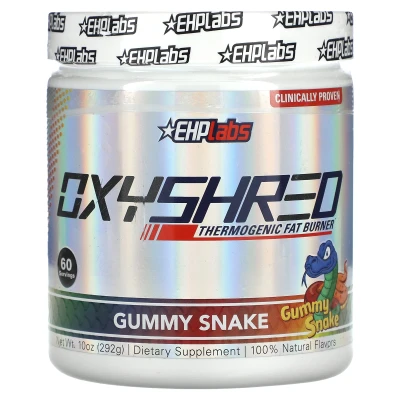 EHPlabs - OxyShred | Thermogenic Fat Burner | Gummy Snake | 10 oz (292 g)