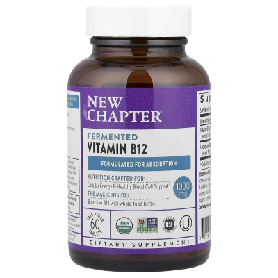 New Chapter - Fermented Vitamin B12 | 60 Vegan Tablets