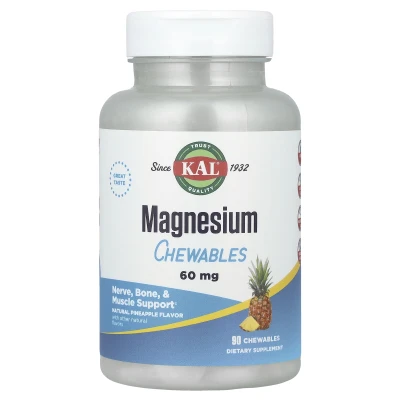 KAL - Magnesium Chewables | Pineapple | 60 mg | 90 Chewables