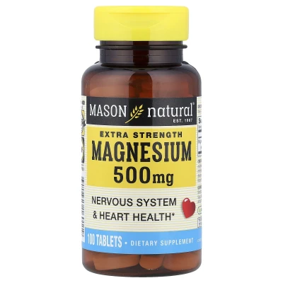 Mason Natural - Magnesium | 500 mg | 100 Tablets