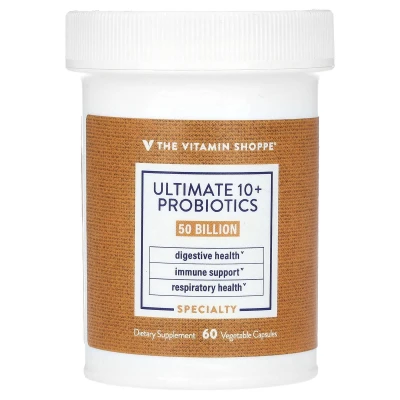 The Vitamin Shoppe - Ultimate 10+ Probiotics | 50 Billion CFU | 60 Vegetable Capsules