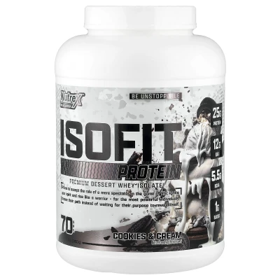 Nutrex Research - IsoFit® Protein | Cookies & Cream | 5 lbs (2 | 450 g)