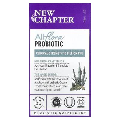 New Chapter - All-Flora™ Probiotic | 60 Vegetarian Capsules