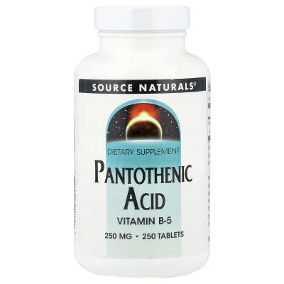 Source Naturals - Pantothenic Acid | 250 mg | 250 Tablets