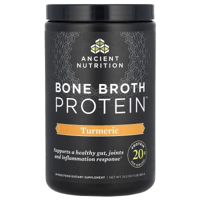 Ancient Nutrition - Bone Broth Protein | Turmeric | 1 lb (460 g)