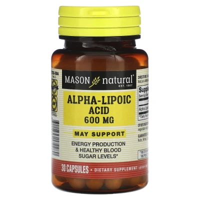 Mason Natural - Alpha-Lipoic Acid | 600 mg | 30 Capsules