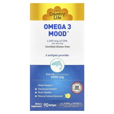 Country Life - Omega 3 Mood® | Natural Lemon | 90 Softgels