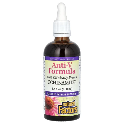 Natural Factors - Anti-V Formula | with Clinically Proven Echinamide | 3.4 fl oz (100 ml)