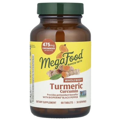 MegaFood - Turmeric Curcumin | 60 Tablets