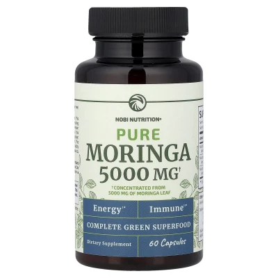 Nobi Nutrition - Pure Moringa | 5000 mg | 60 Capsules
