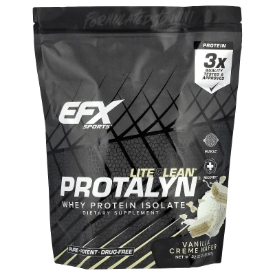 EFX Sports - Protalyn® Whey Protein Isolate | Vanilla Creme Wafer | 2 lb (907 g)