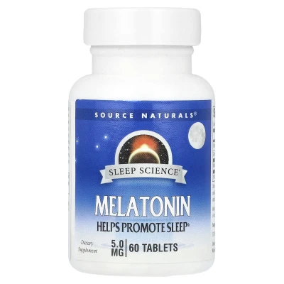 Source Naturals - Sleep Science® | Melatonin | 5 mg | 60 Tablets