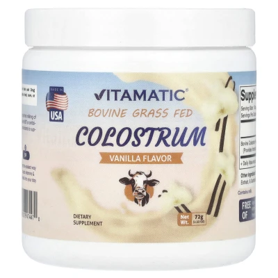 Vitamatic - Bovine Grass Fed Colostrum | Vanilla | 2.53 oz (72 g)