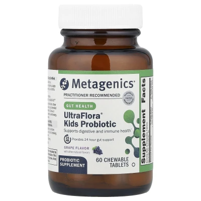 Metagenics - UltraFlora® Kids Probiotic | Grape | 60 Chewable Tablets