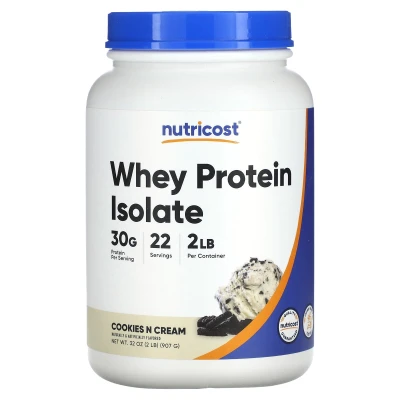 Nutricost - Whey Protein Isolate | Cookies N Cream | 2 lb (907 g)