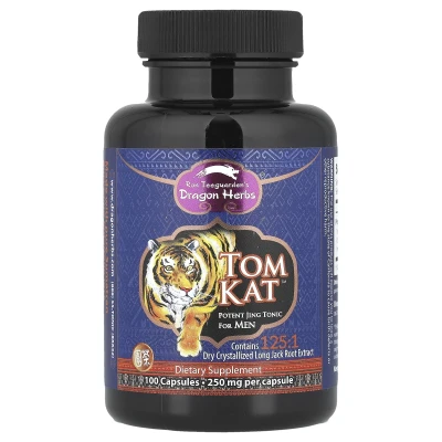 Dragon Herbs - Tom Kat™ | Potent Jing Tonic For Men | 100 Capsules