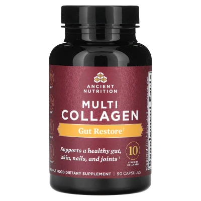 Ancient Nutrition - Multi Collagen | Gut Restore | 90 Capsules