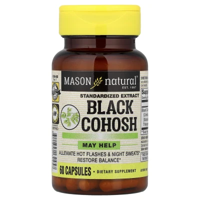 Mason Natural - Black Cohosh | Standardized Extract | 60 Capsules (40 mg per Capsule)