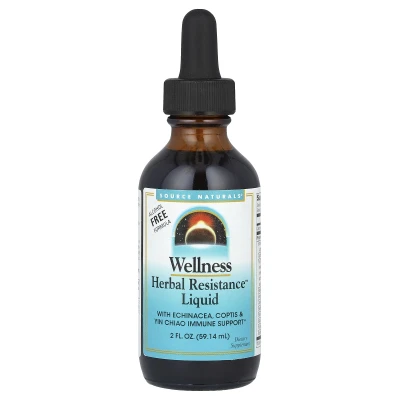 Source Naturals - Wellness | Herbal Resistance™ Liquid | Alcohol Free | 2 fl oz (59.14 ml)
