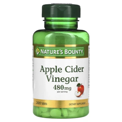 Nature's Bounty - Apple Cider Vinegar | 200 Tablets (240 mg per Tablet)