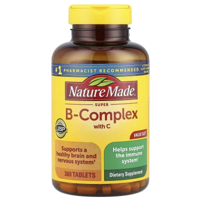 Nature Made - Super-B Complex with Vitamin C | 360 Tablets